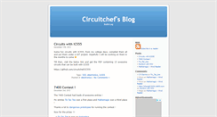 Desktop Screenshot of blog.circuitchef.com