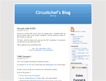 Tablet Screenshot of blog.circuitchef.com